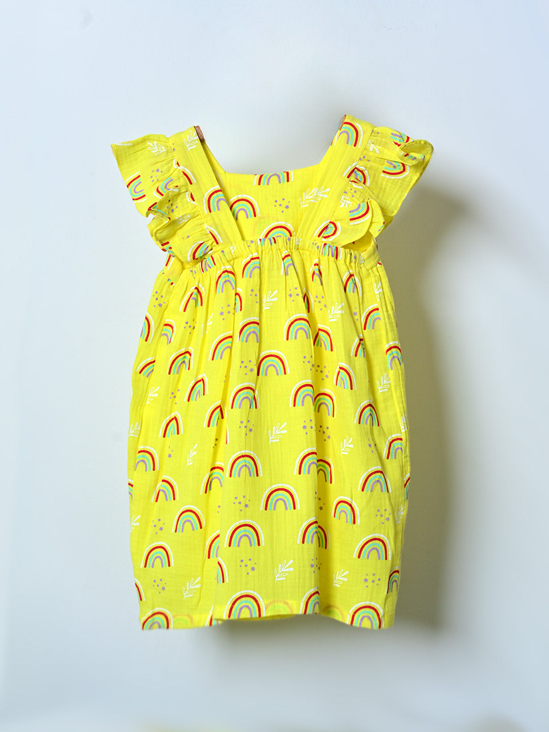 Yellow Rainbow Mini Dress