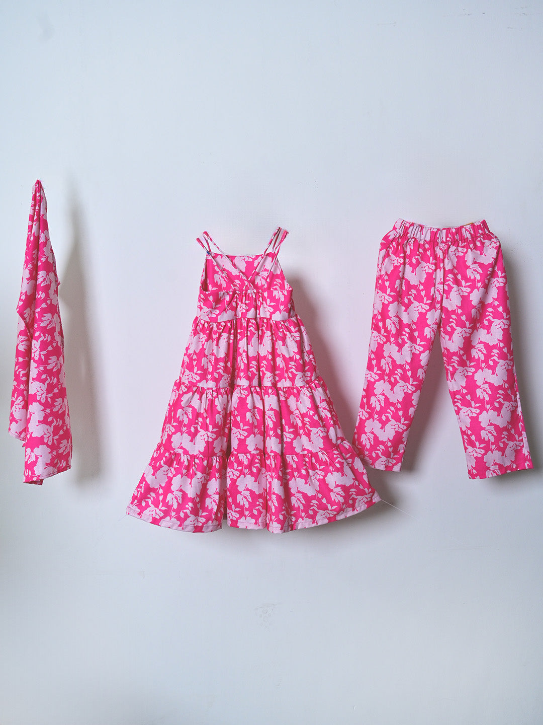 Pink Tiered Tunic Set