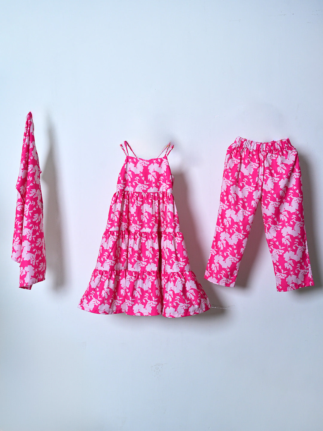Pink Tiered Tunic Set