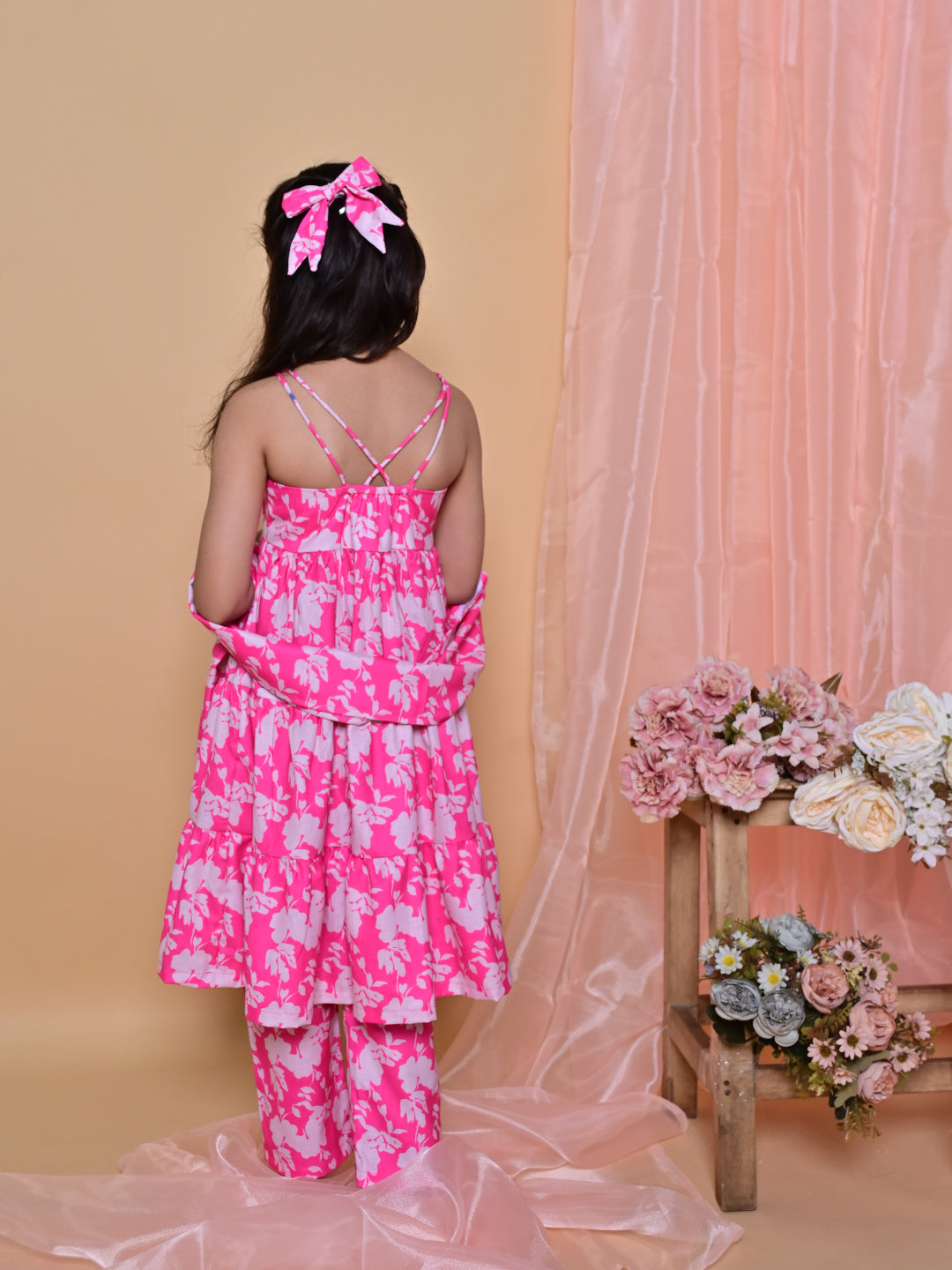 Pink Tiered Tunic Set