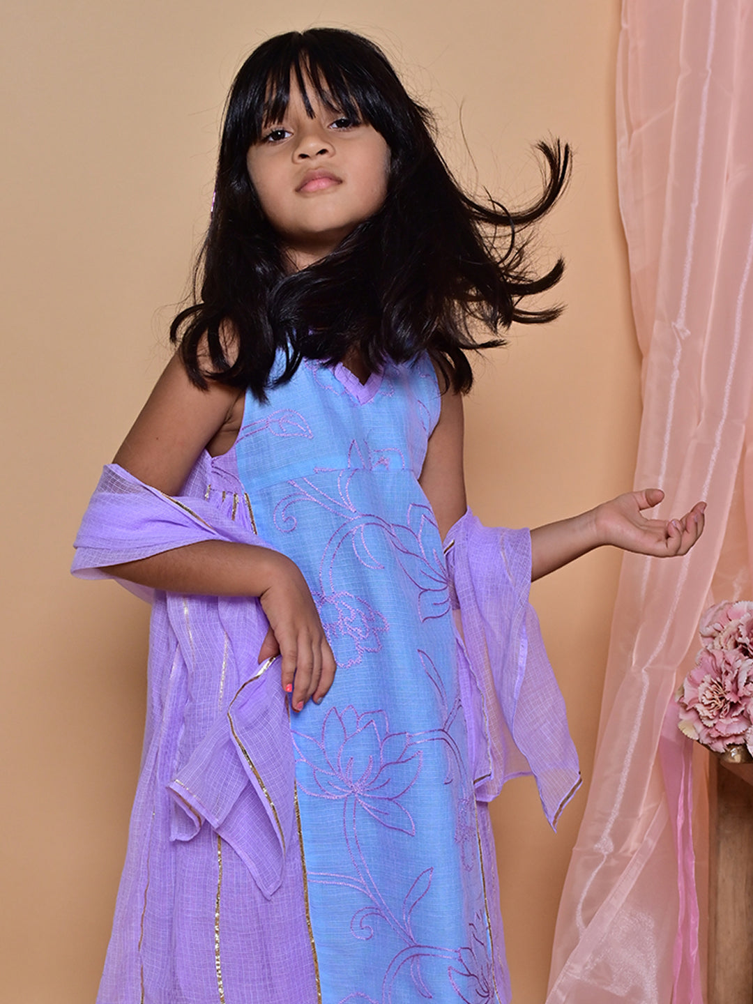 Timeless Purple Tunic Set