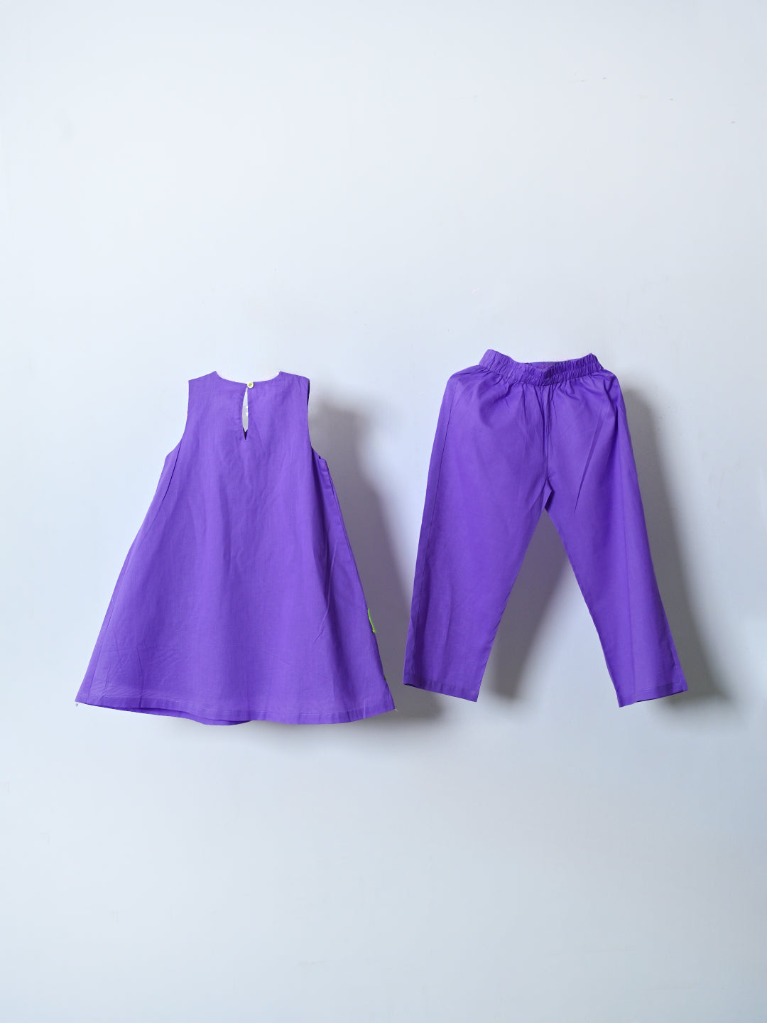 Purple Bloom Tunic Set
