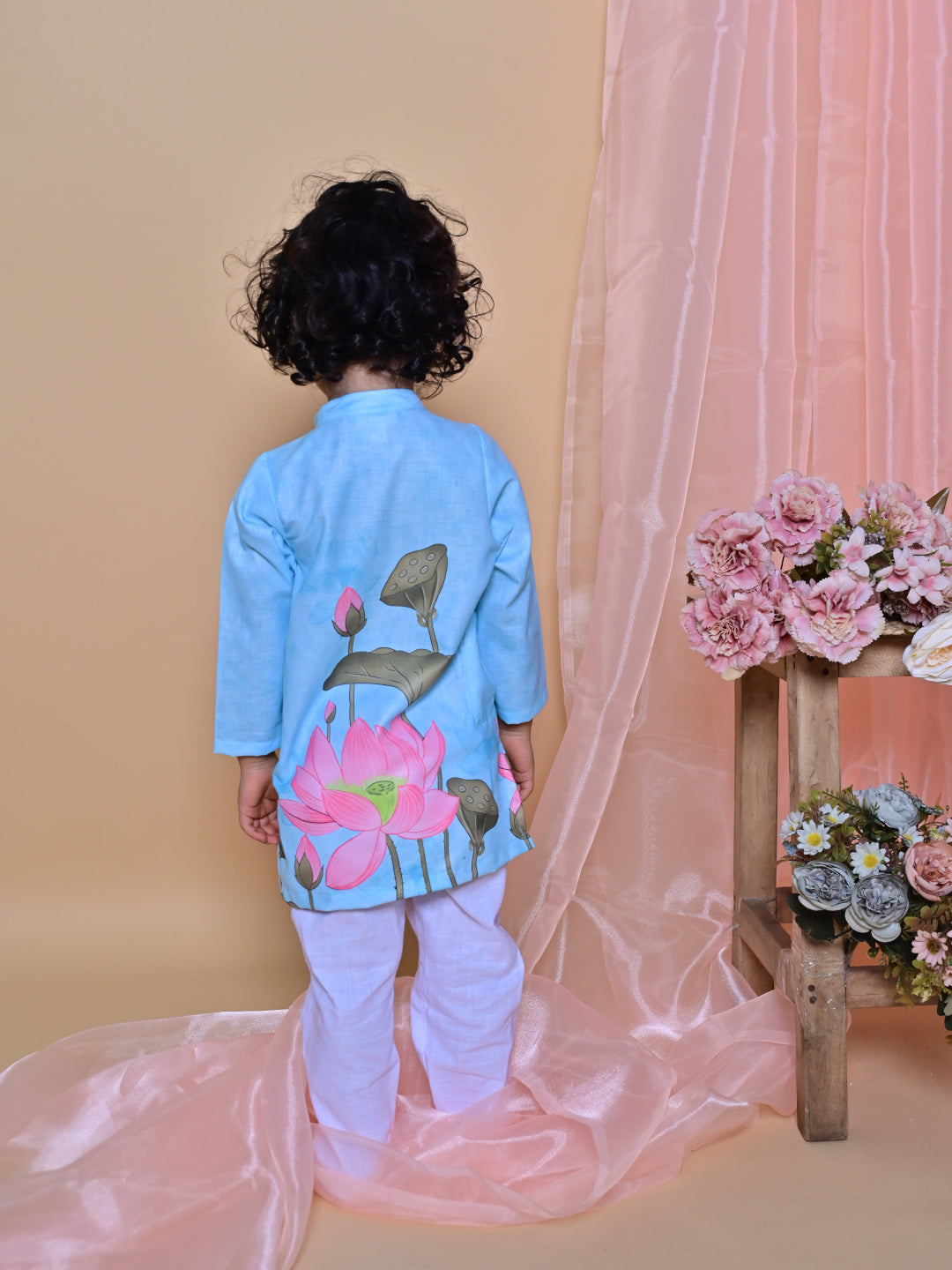 Blue Lotus Kurta Set