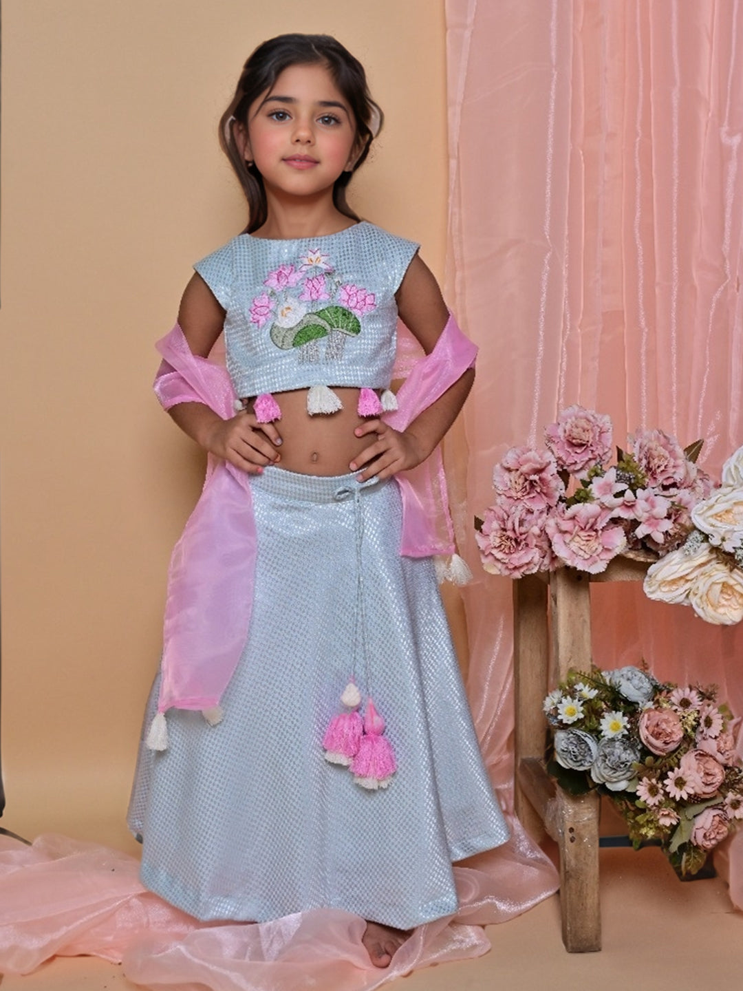 Blue Lotus Lehenga