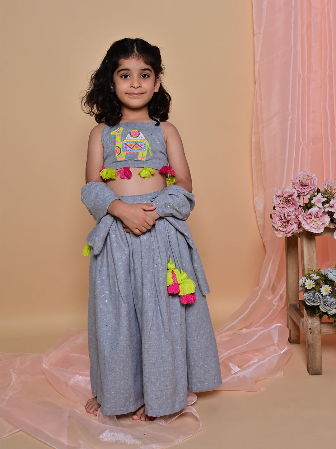 Grey Camel Lehenga