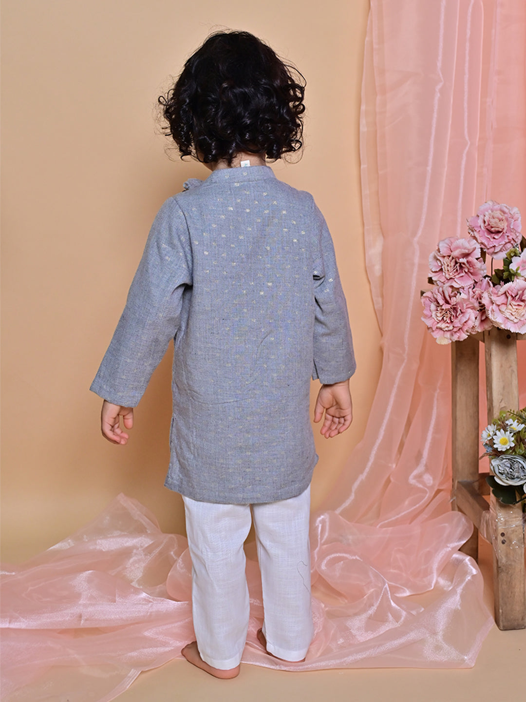 Grey Camel Kurta Set