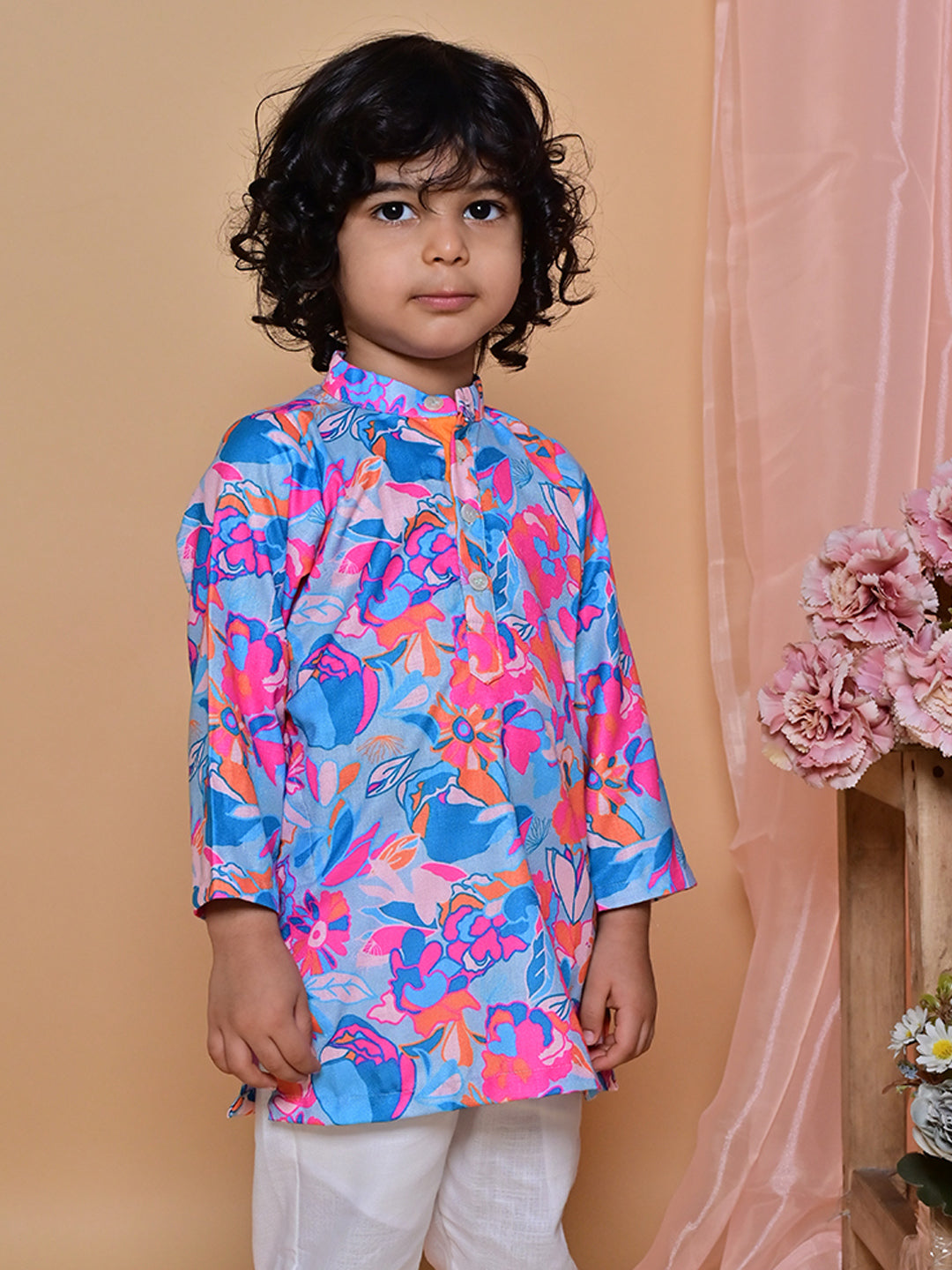 Vibrant Bloom Kurta Set