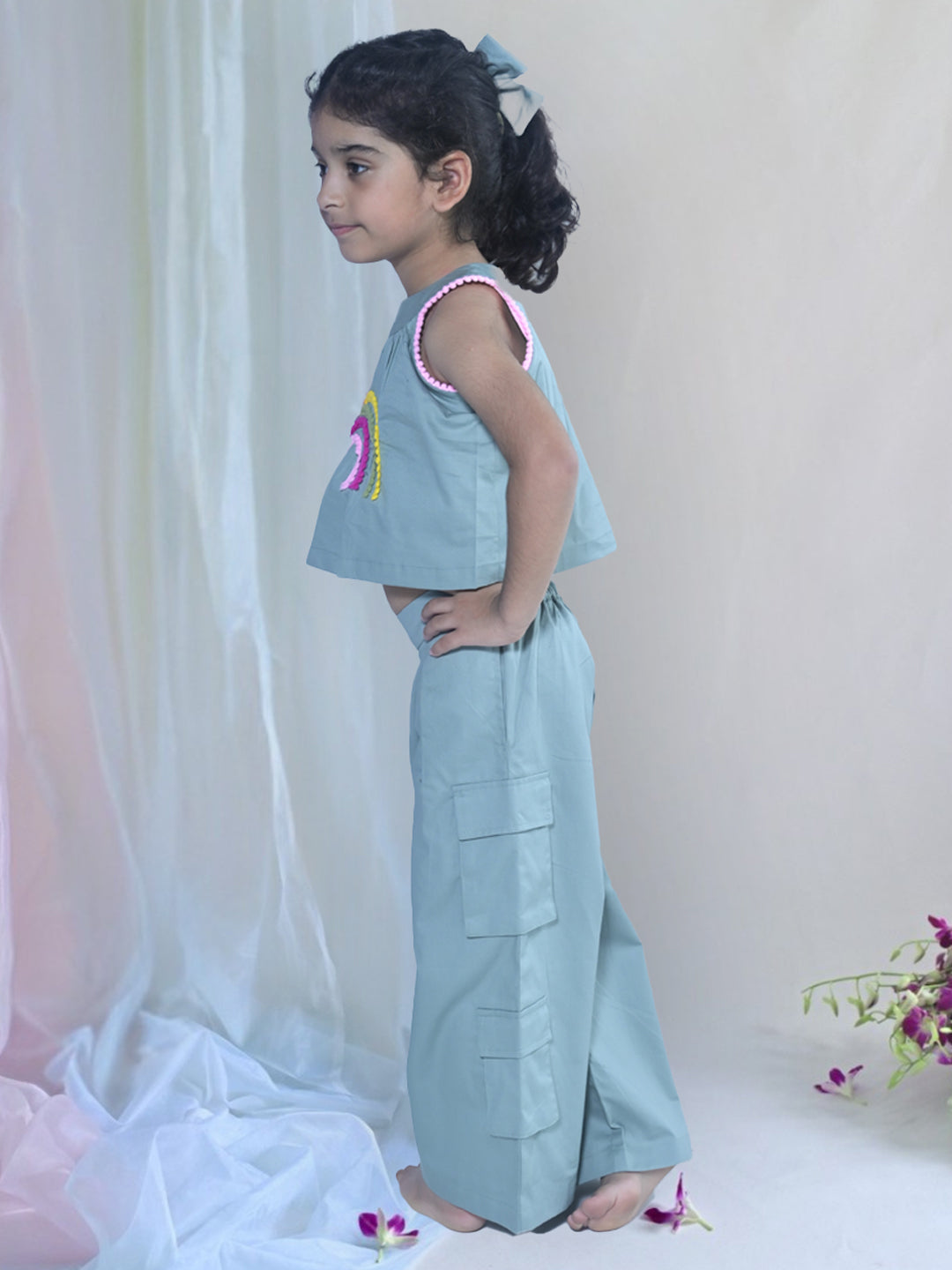 rainbow green coord set