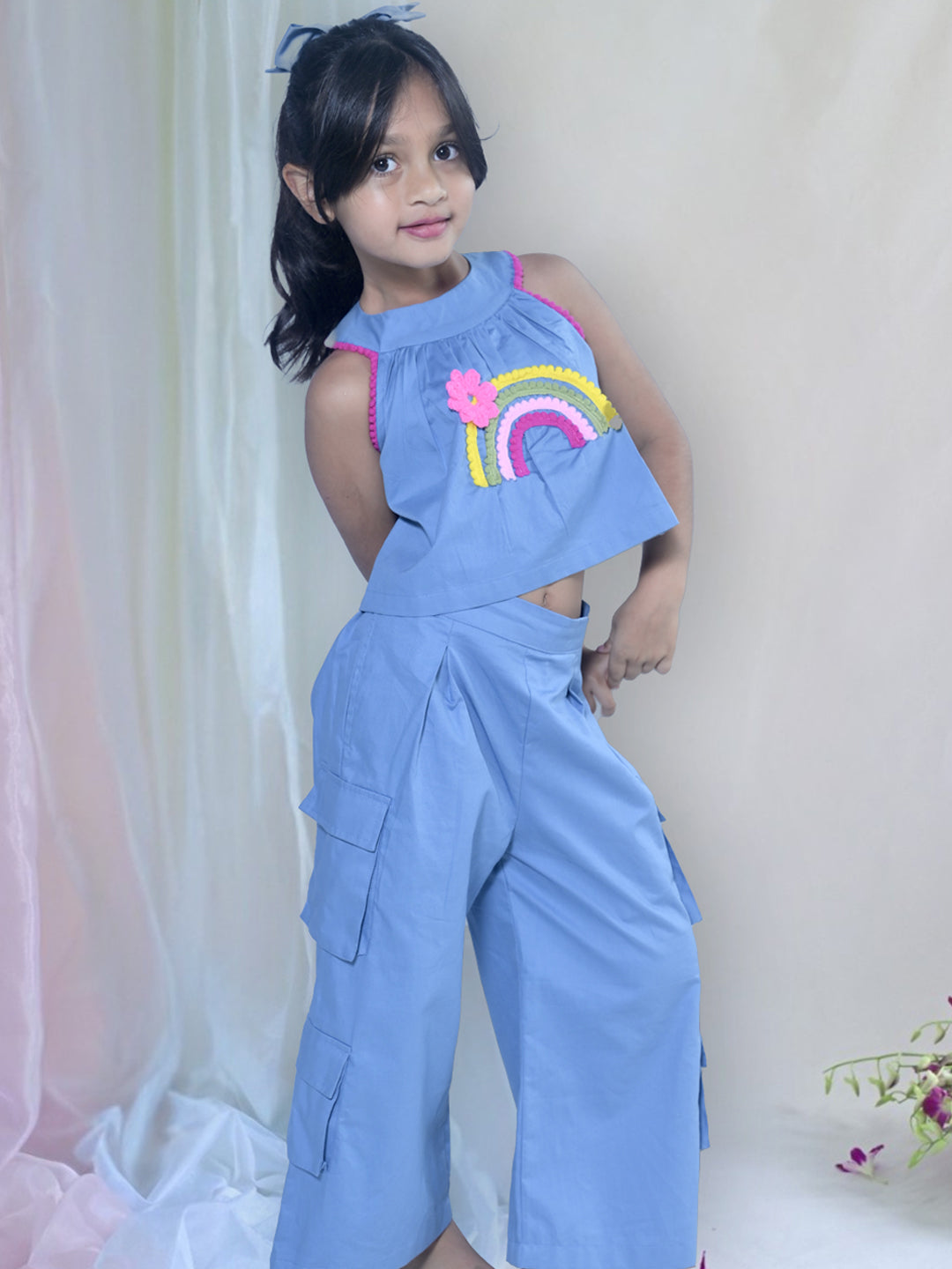 rainbow blue coord set