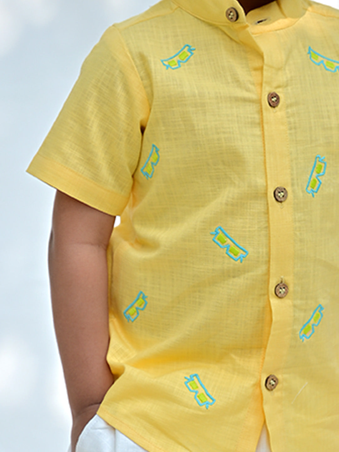 Bitter Lemon embroidered Shirt