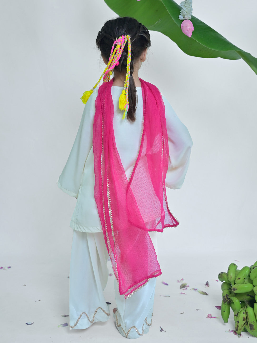 Cute Muskan White Farshi Salwar Set
