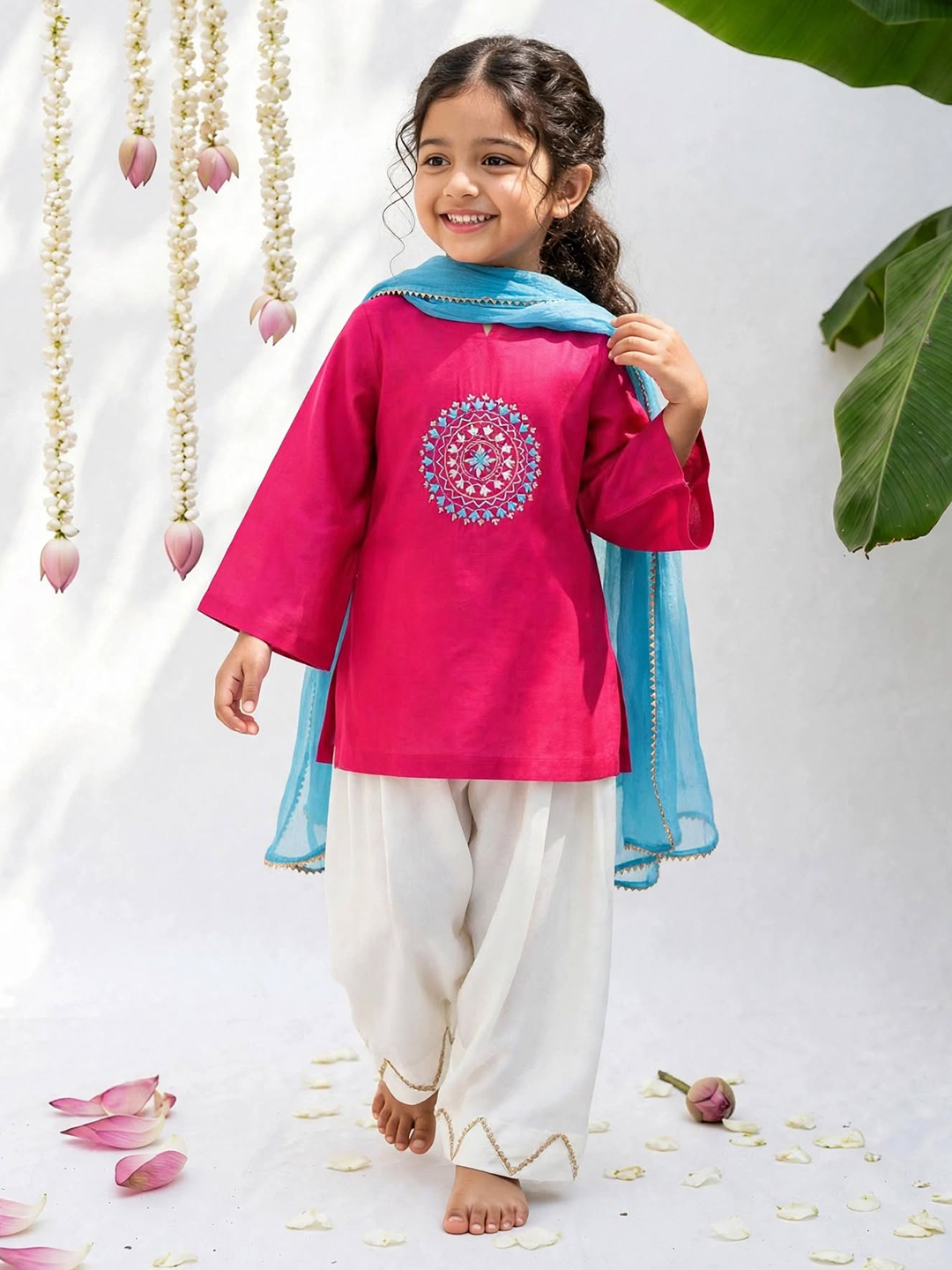 Magenta Pink Farshi Salwar Set