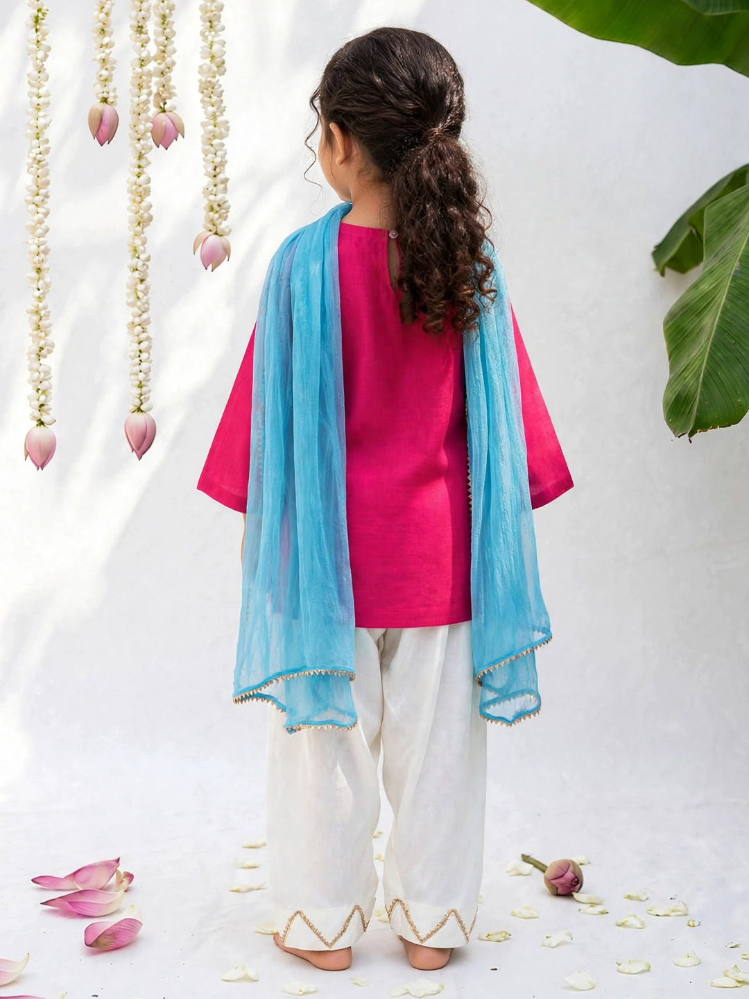 Magenta Pink Farshi Salwar Set