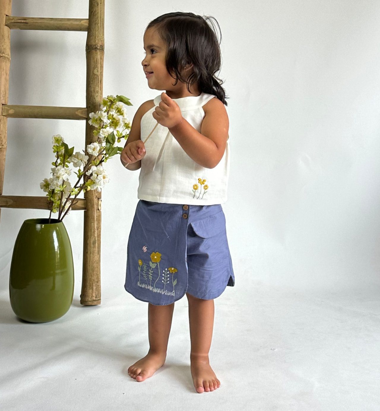 Floral Warp Shorts