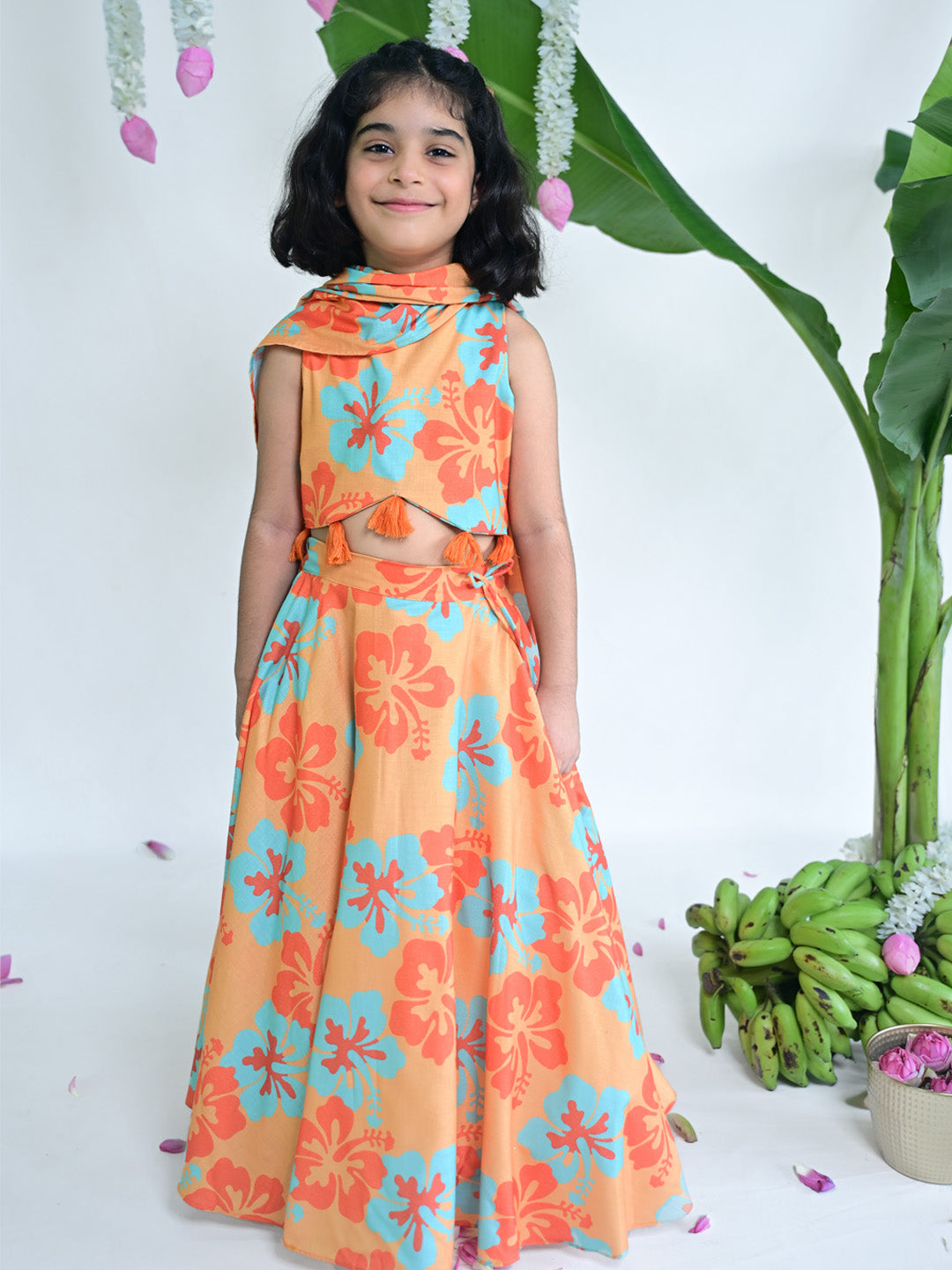 Hibiscus Girls Festive Lehenga Set