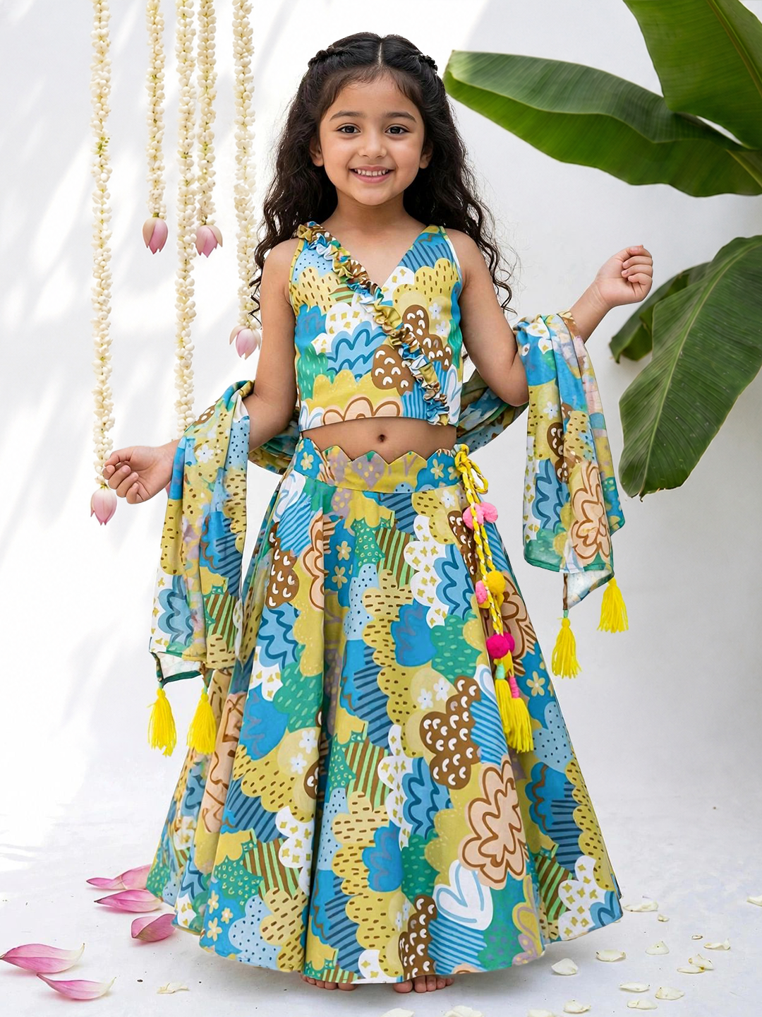 Nil Gagan Printed Lehenga Set