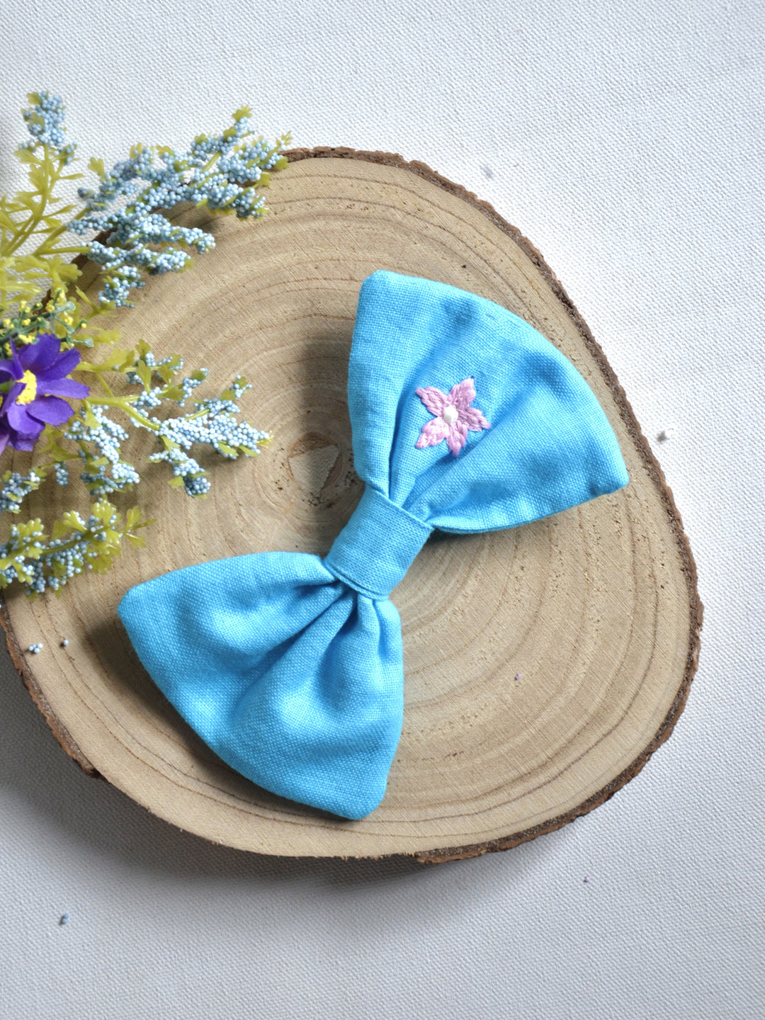 Flowery Feather Hair Clip