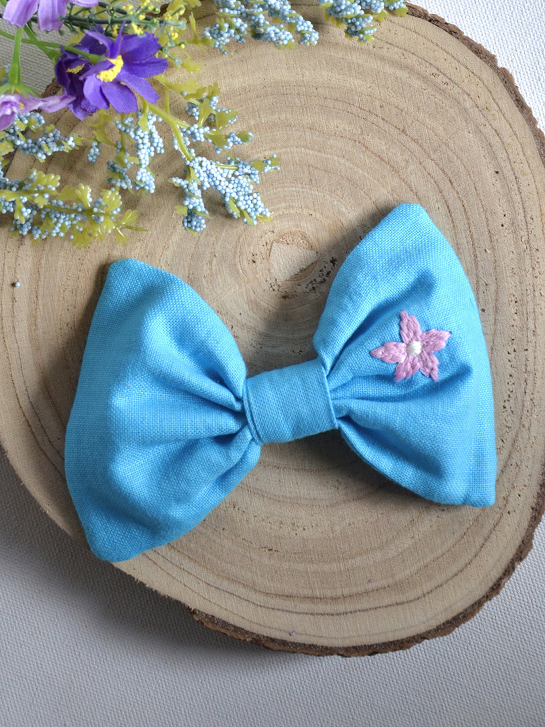 Flowery Feather Hair Clip