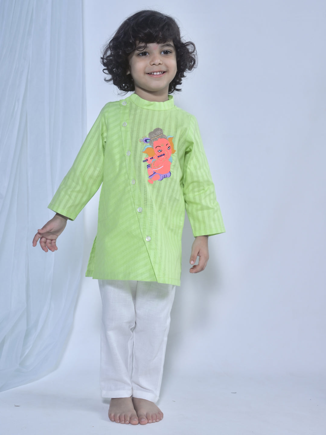 Ganpati Bappa Kurta Set