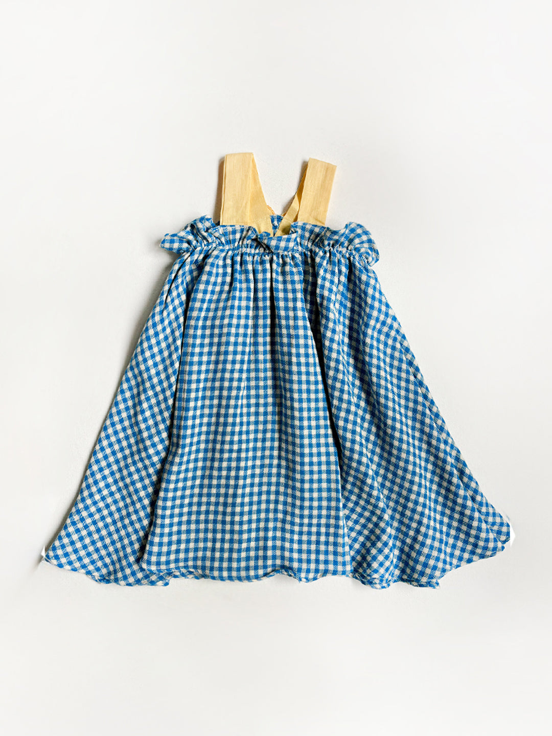 Checked Blossom Mini Dress