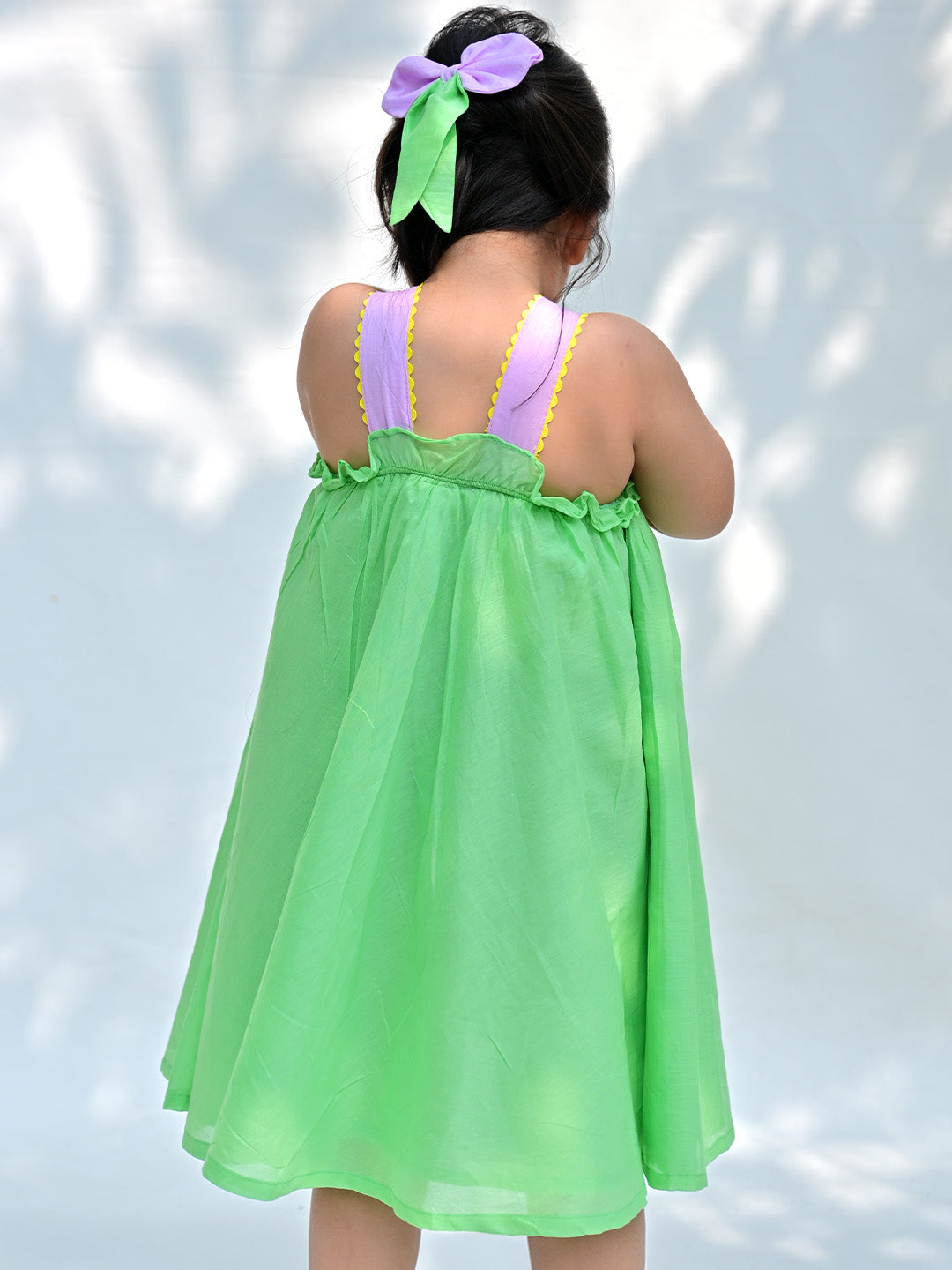 Green Lily Umbrella Dress