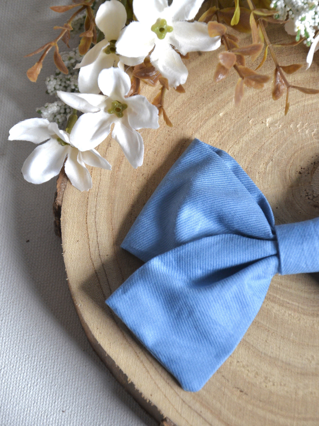 Rainbow Blue Bow Clip