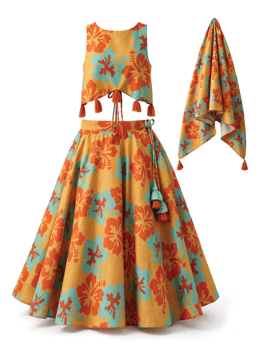Hibiscus Girls Festive Lehenga Set