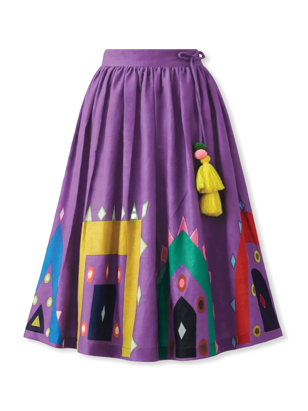 Girls Purple Festive Lehenga Set