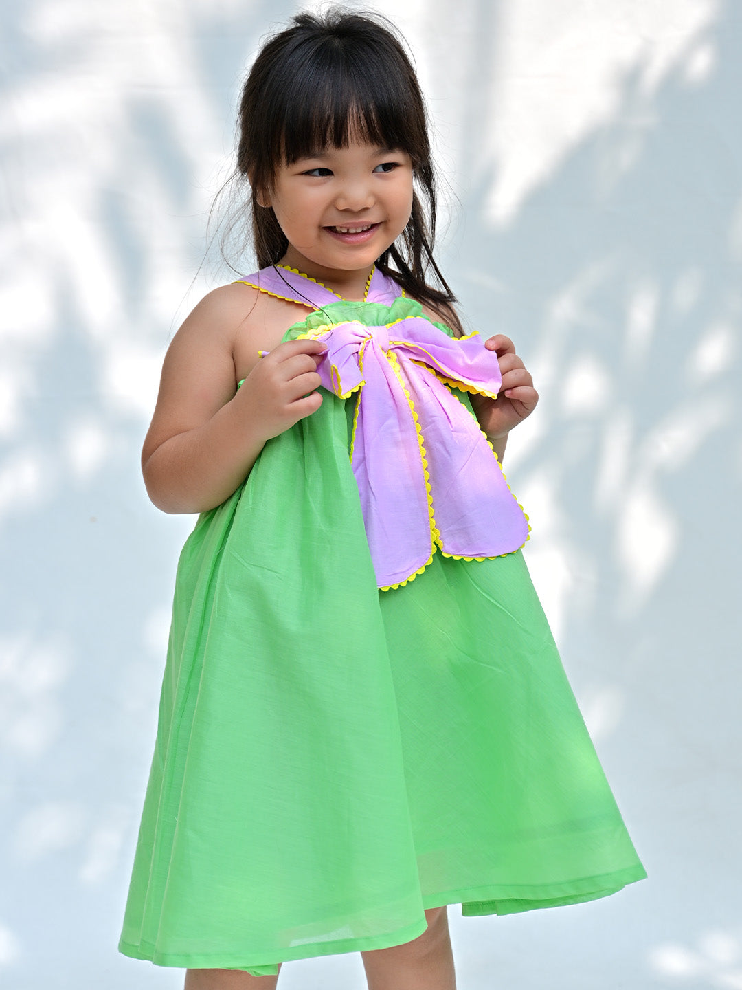 Green Lily Umbrella Dress