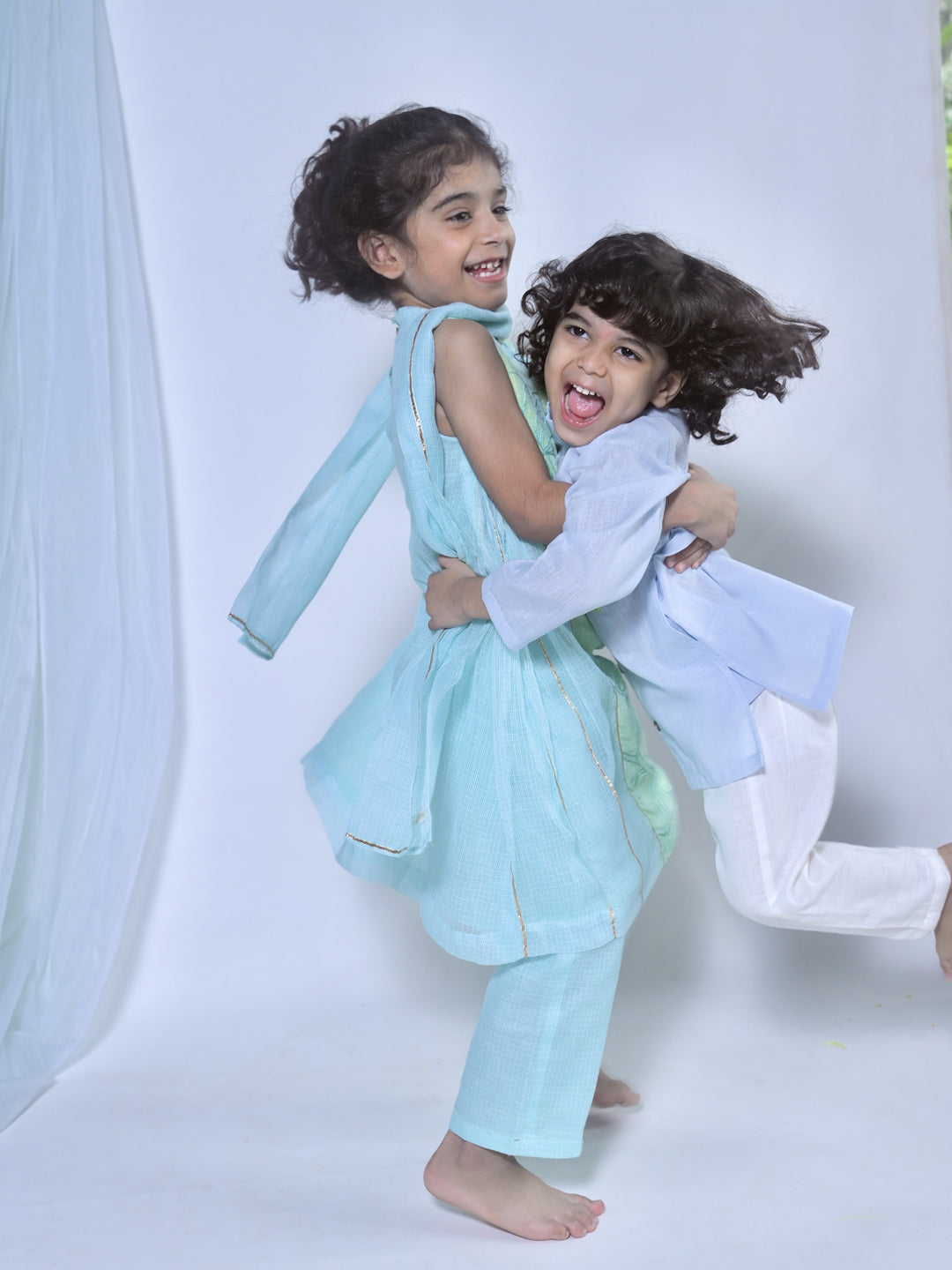 Aqua Lotus Tunic Set