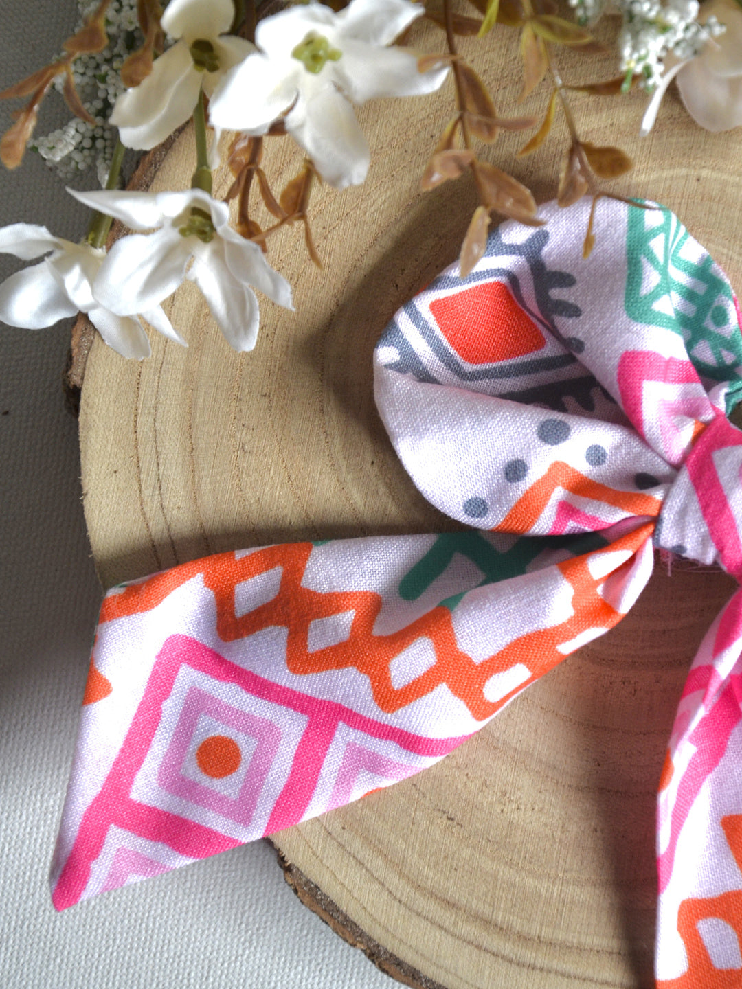 Geometric print hair Clip