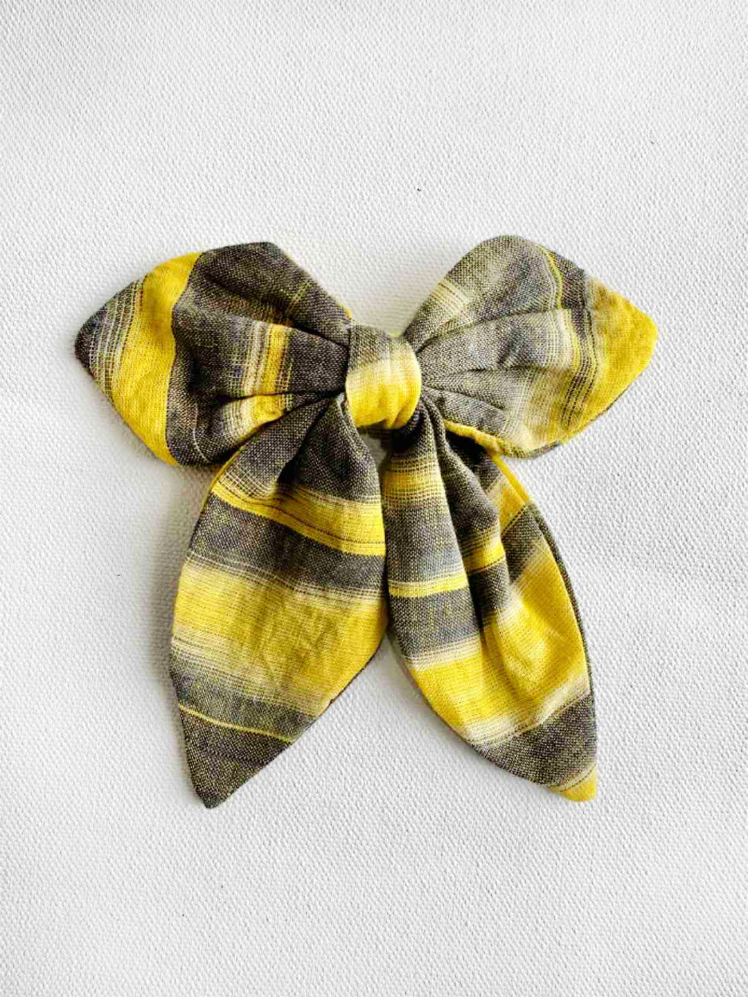 Ikat Yellow Hair Clip