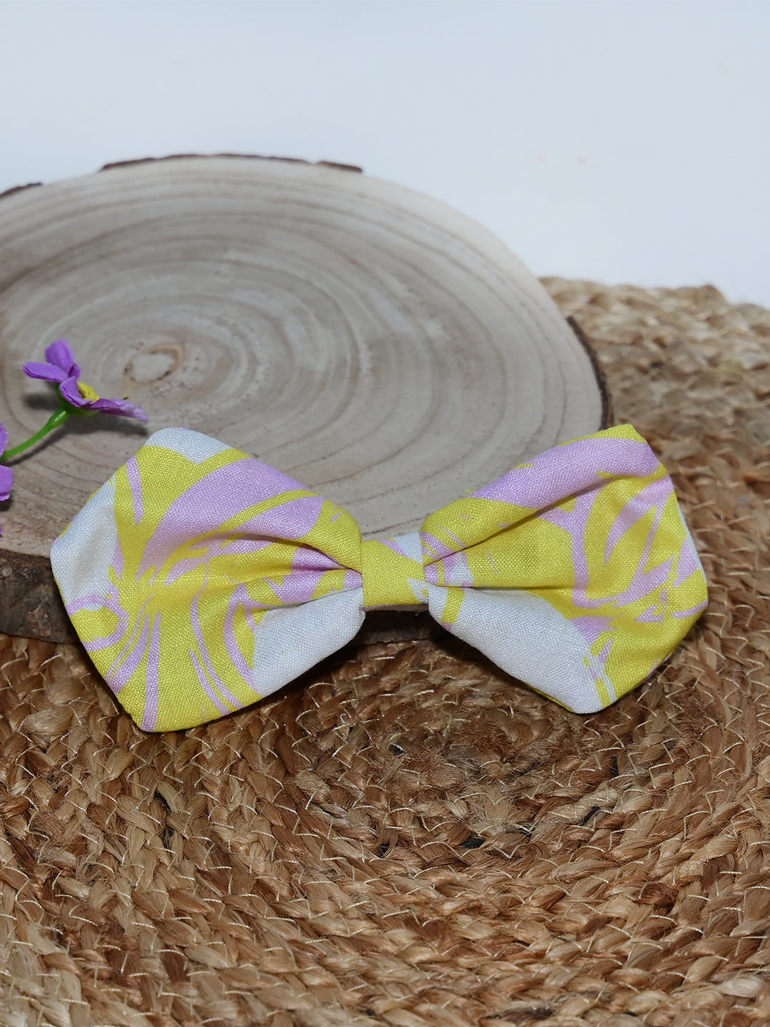 Floral Yellow Hairclip