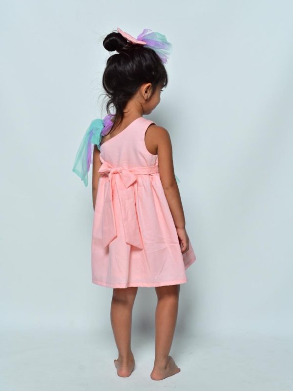 Peach Flamingo Party Dress