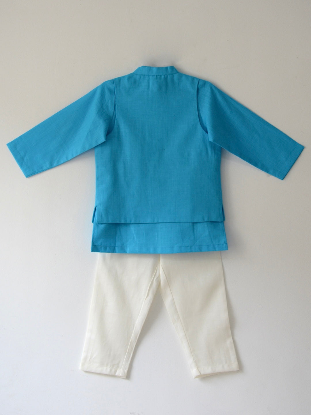 Aqua Elephant Kurta Set