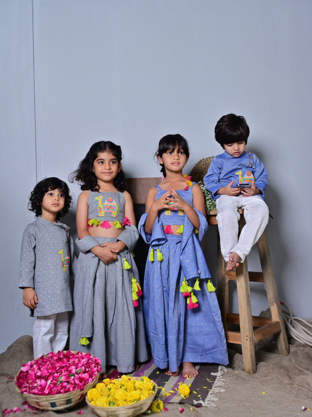 Blue Camel Kurta Set