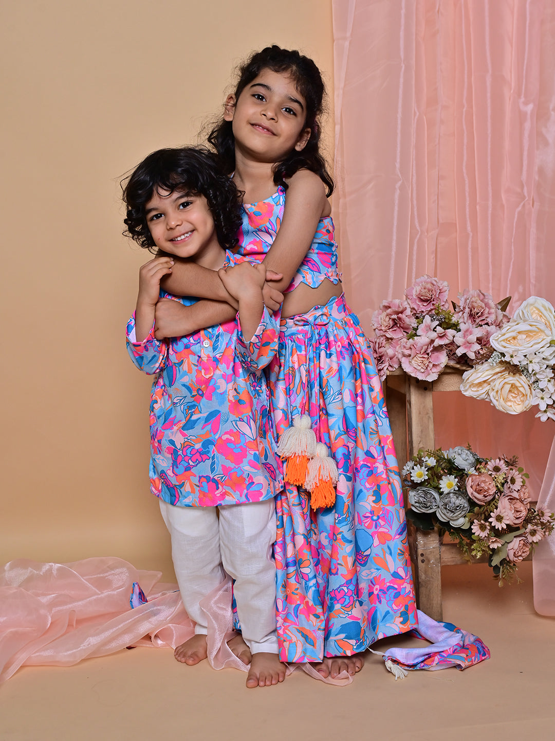 Vibrant Bloom Kurta Set