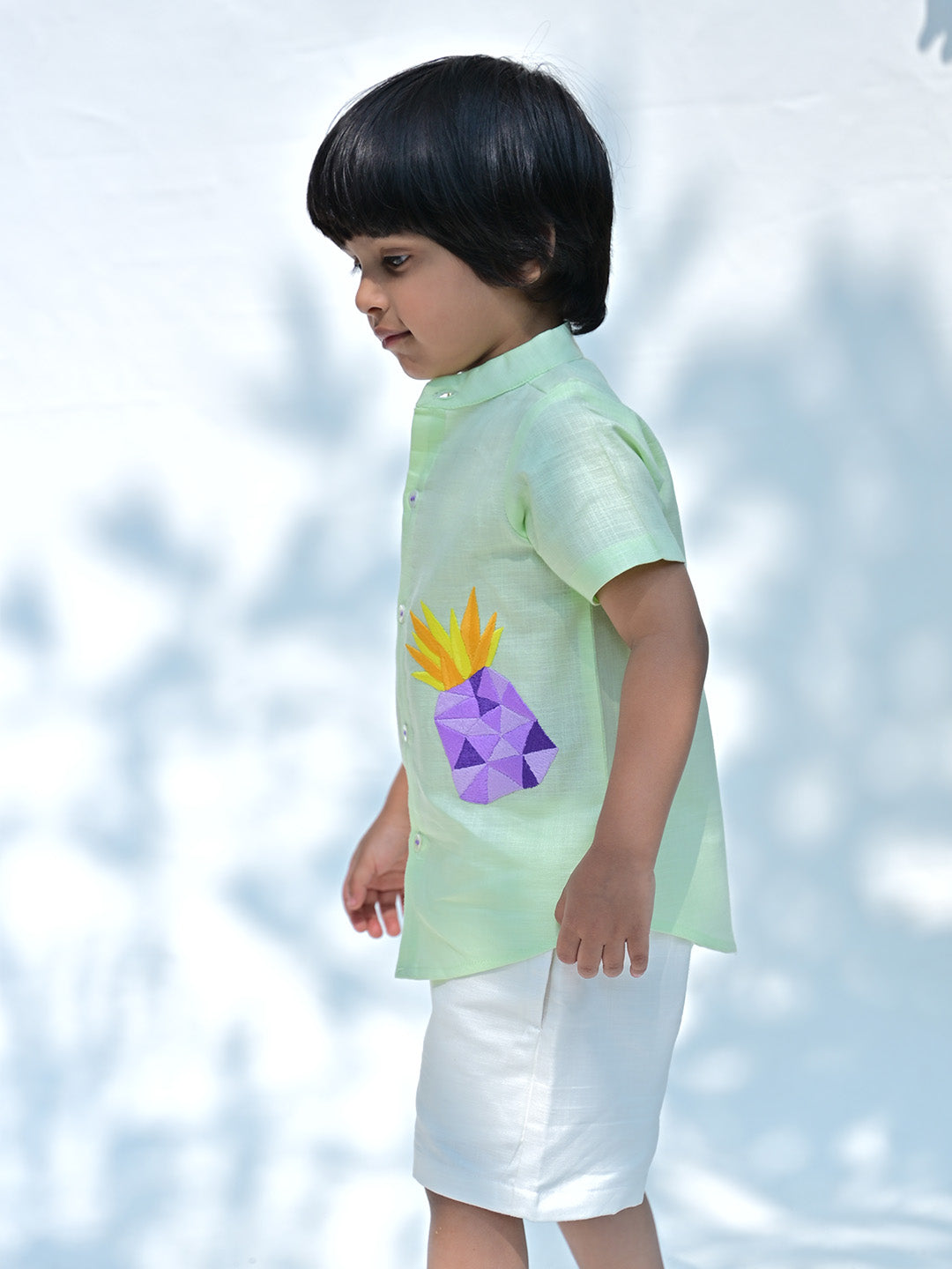 Little Pine Embroidered Shirt
