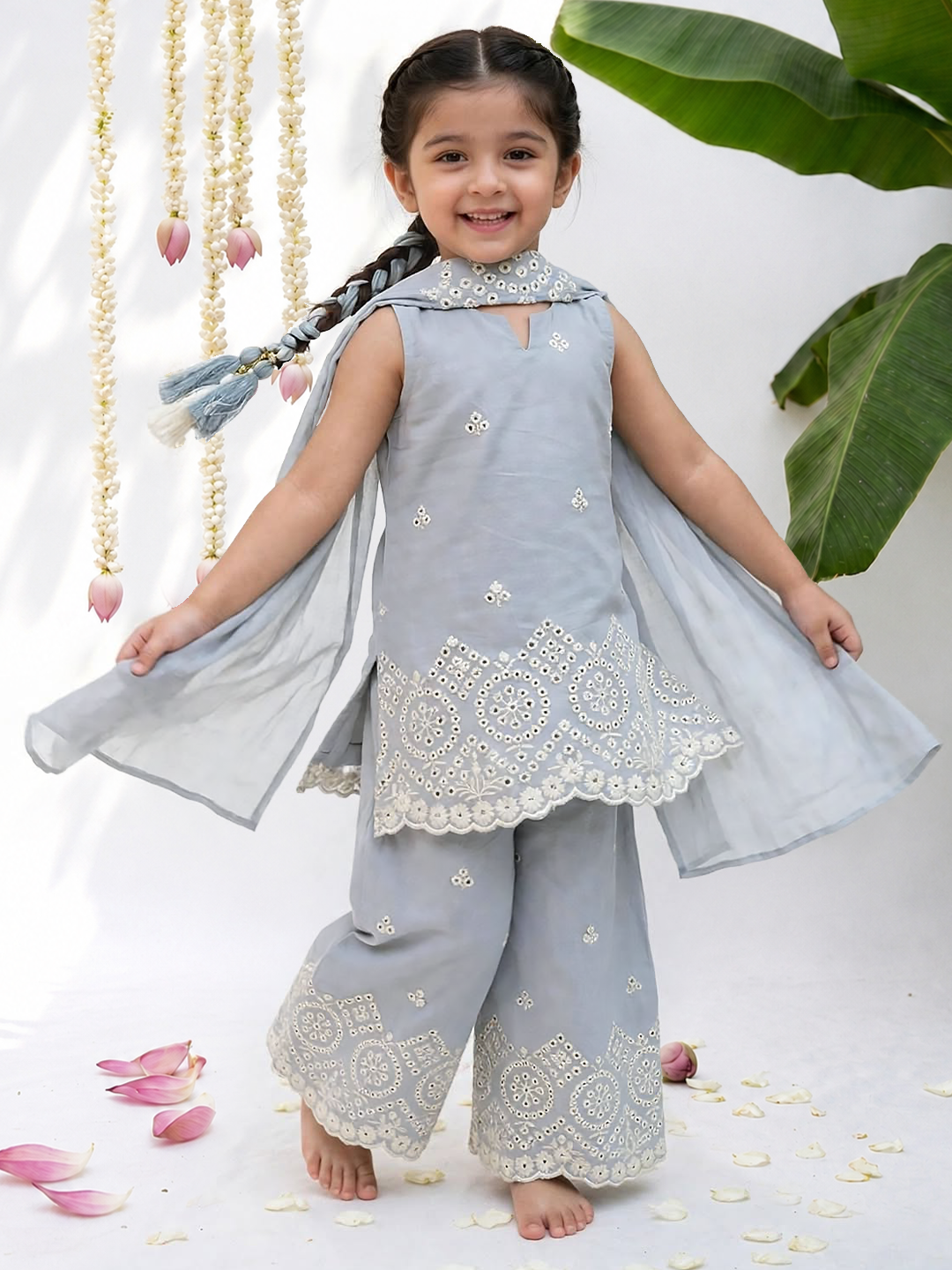 Blue Moon Lucknowi Tunic set