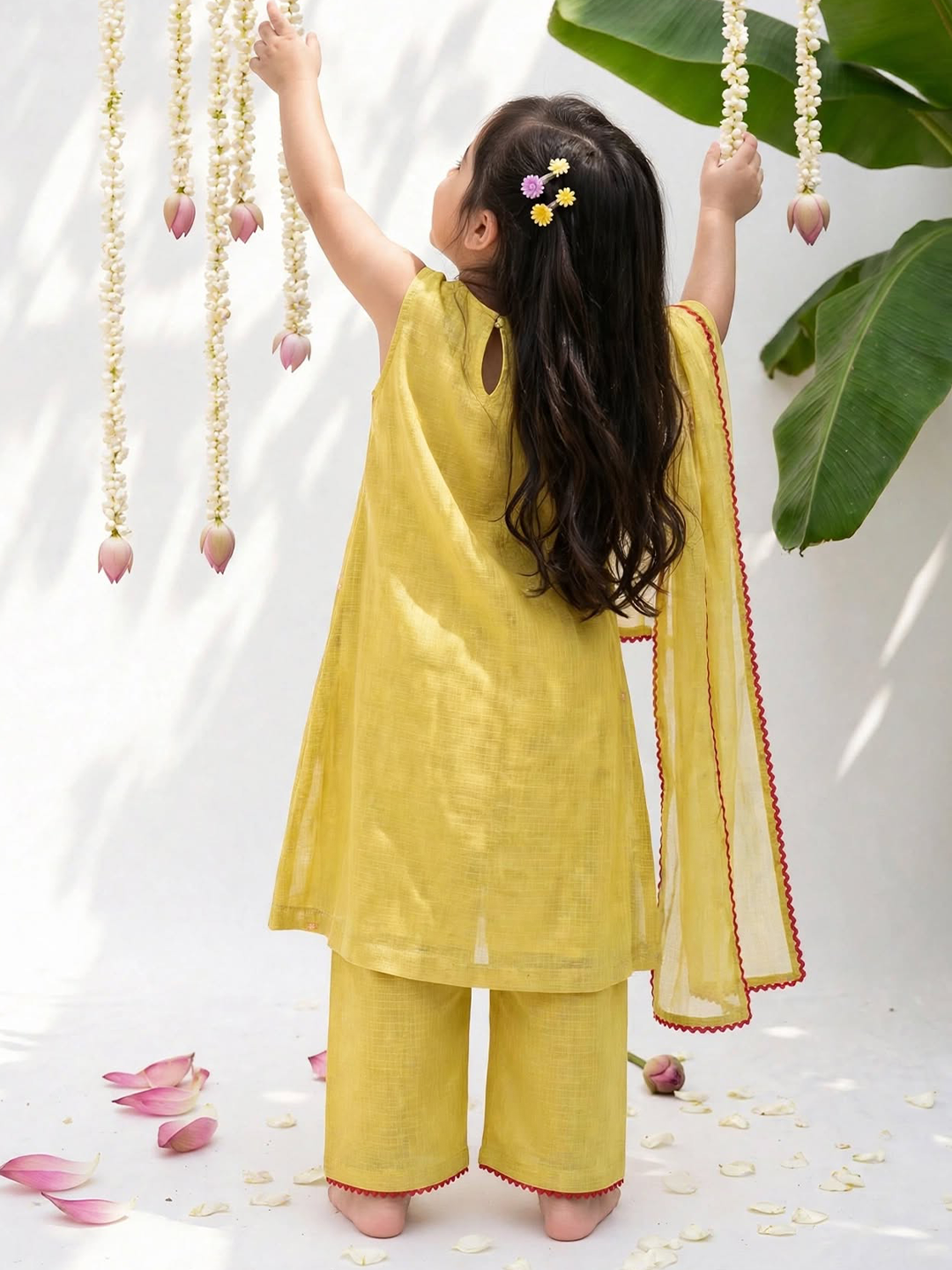 Yellow Kamal Tunic Sets