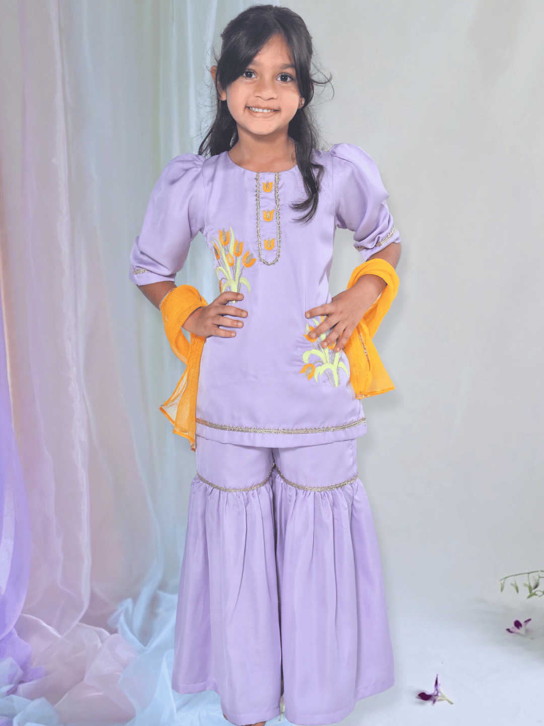 lavender sharara set