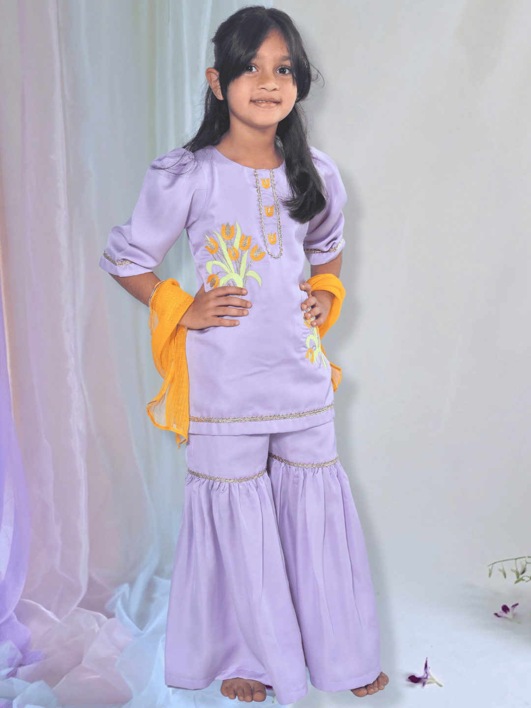 lavender sharara set
