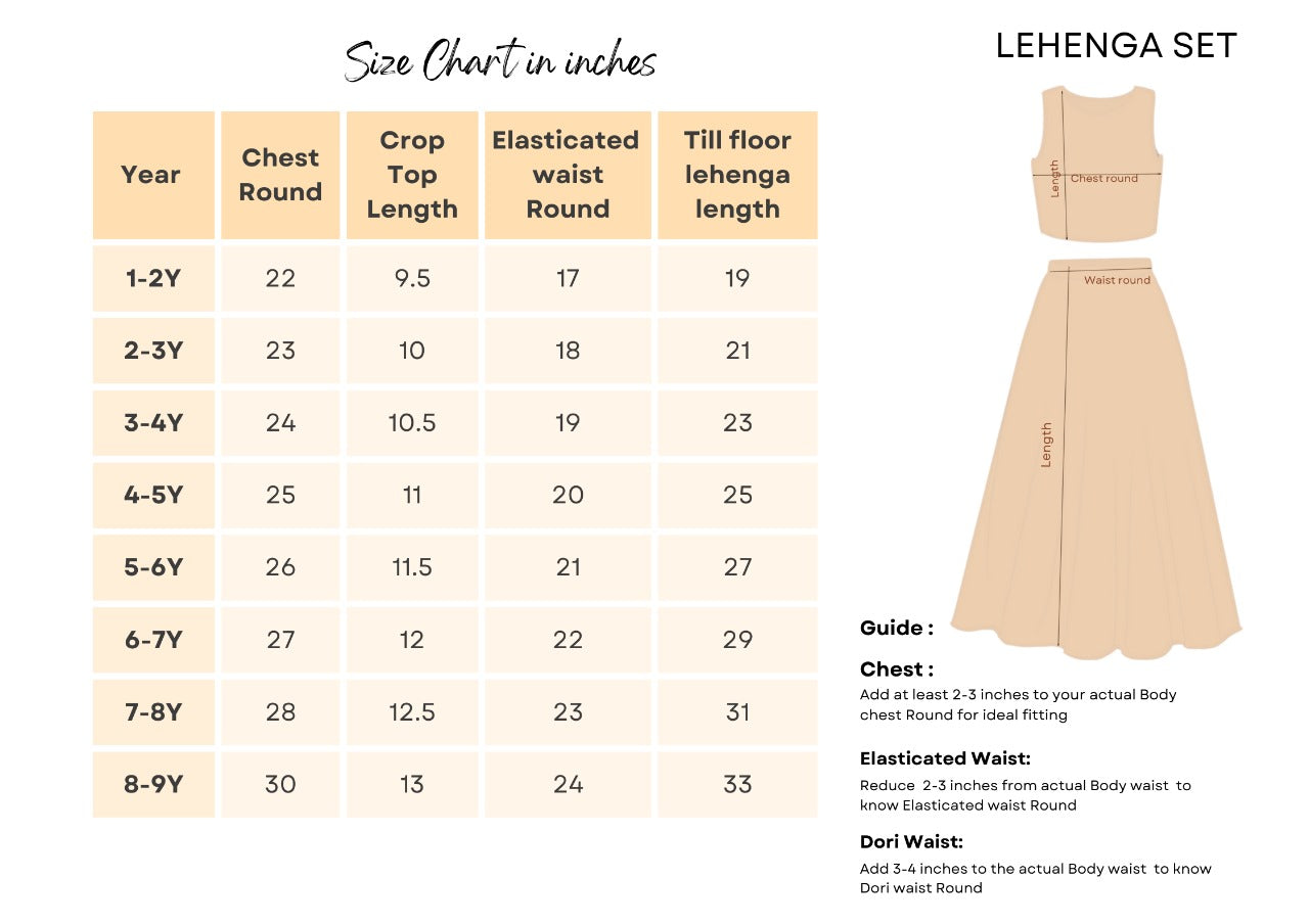 Hellblaues Embro Lehenga-Set