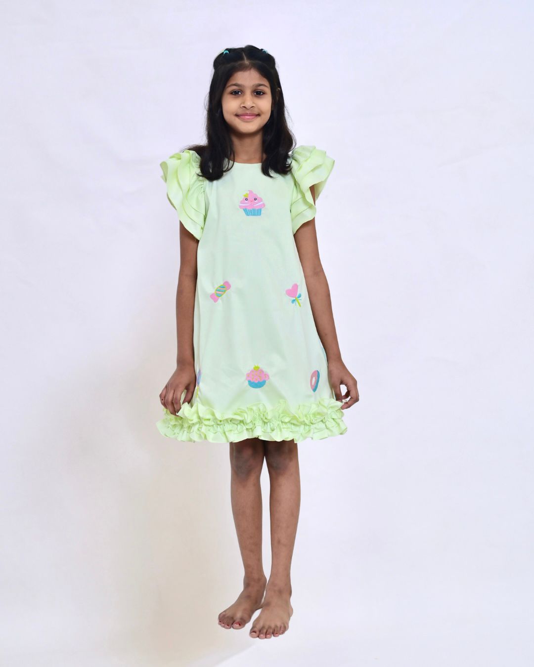 Twinkle Lime Kleid