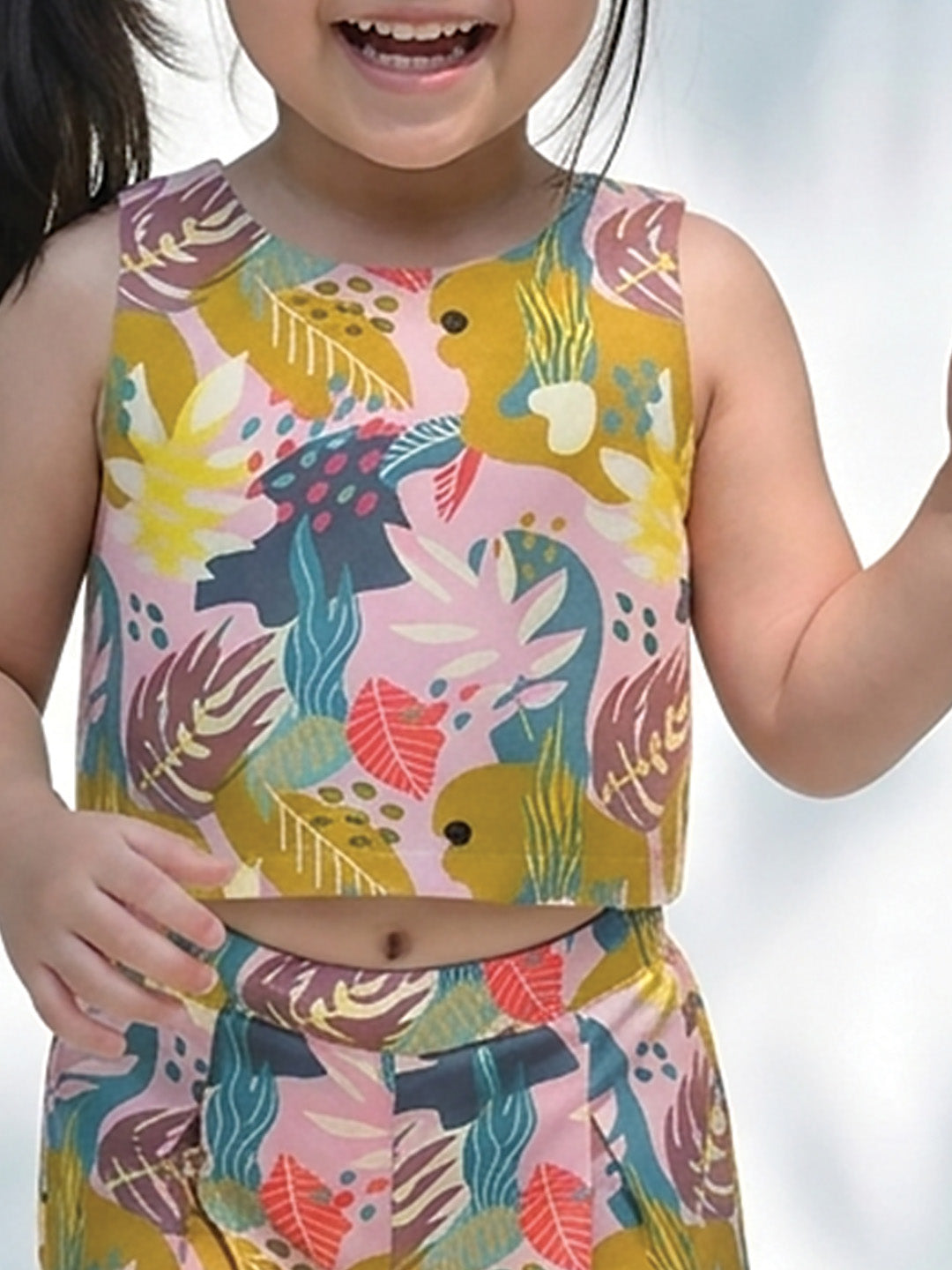 Baby Pink Abstract Co-ord Set