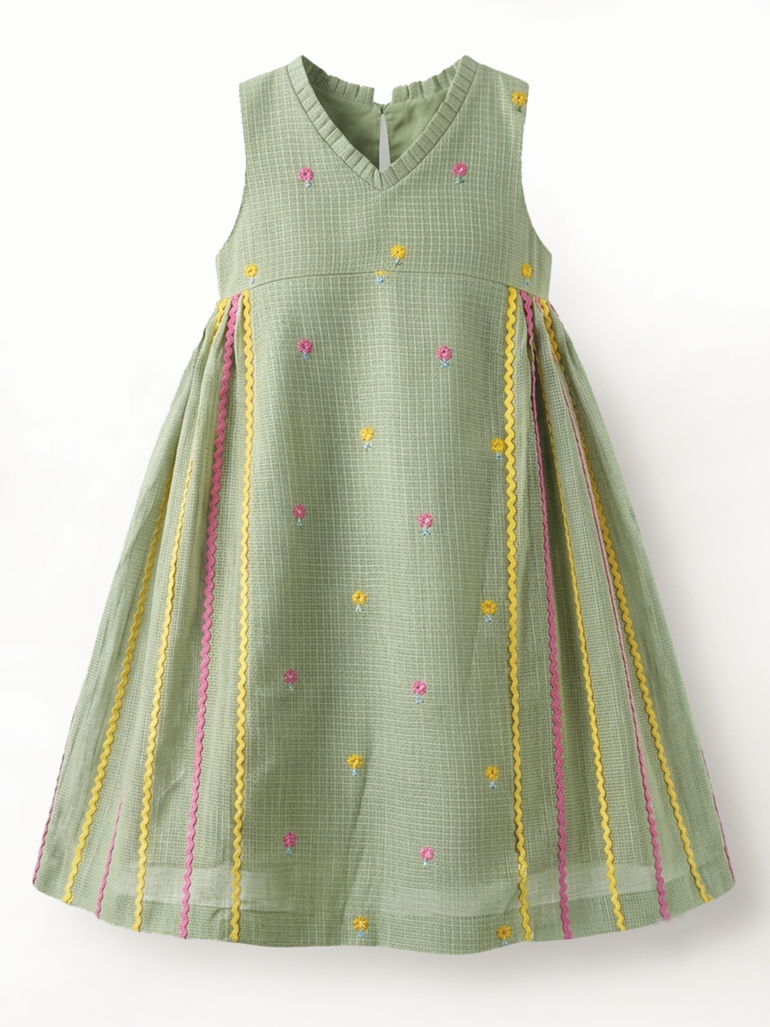 Green Lahar Embroidered Tunic Set