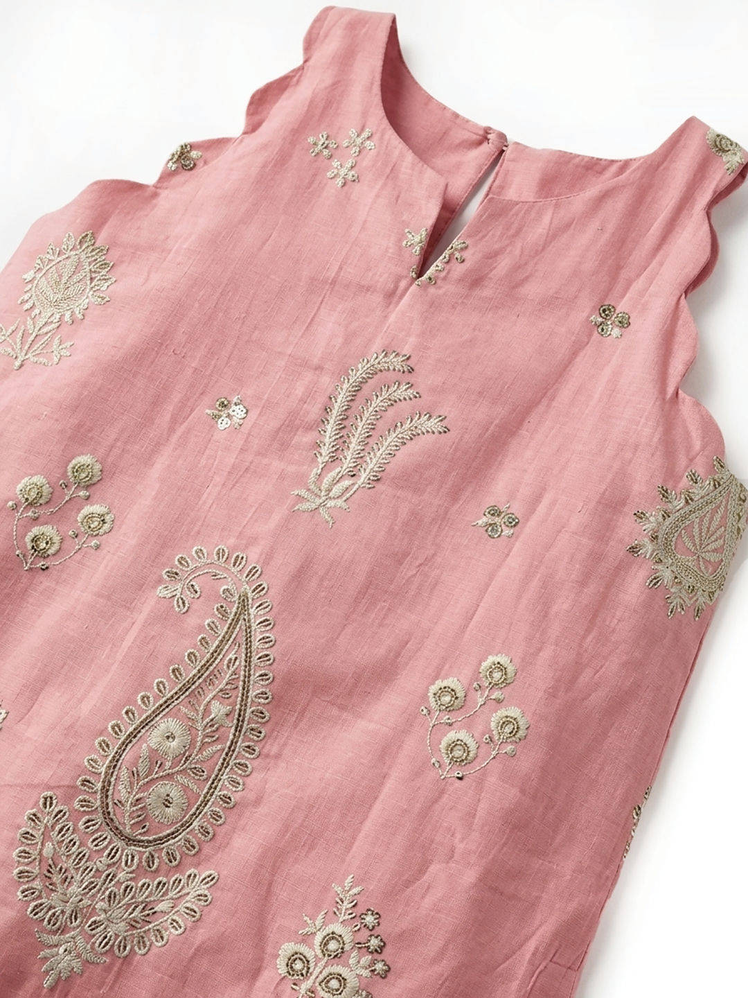 Cindy Pink Lucknowi Dhoti Set