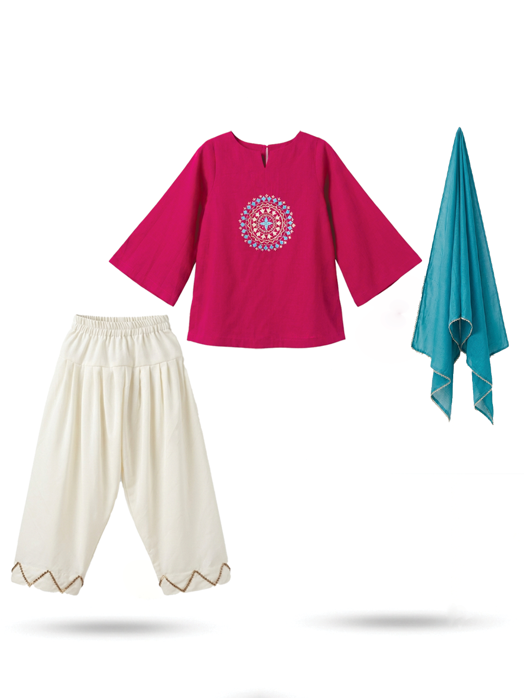 Magenta Pink Farshi Salwar Set
