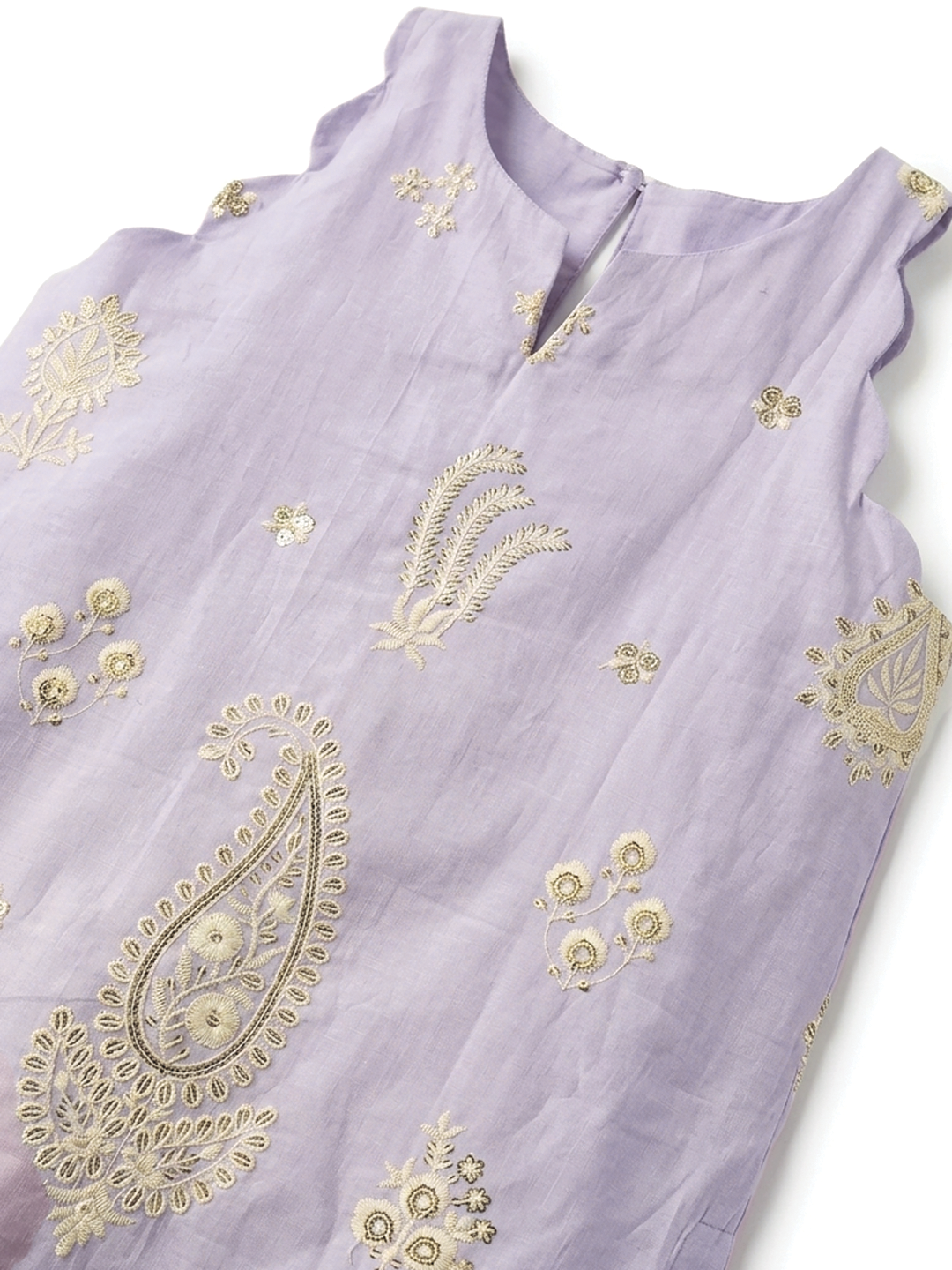 Lavender Lucknowi Dhoti Set
