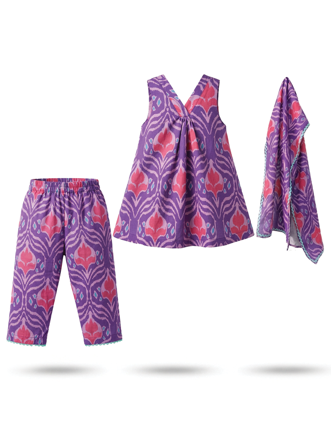Ikat Printed Tunic Sets